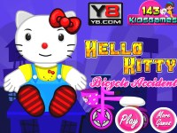 Игра Хелло Китти - последствия падения с велосипеда